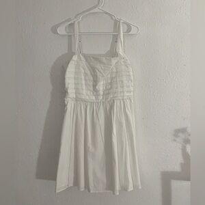 abercrombie and fitch emerson wide strap mini dress white